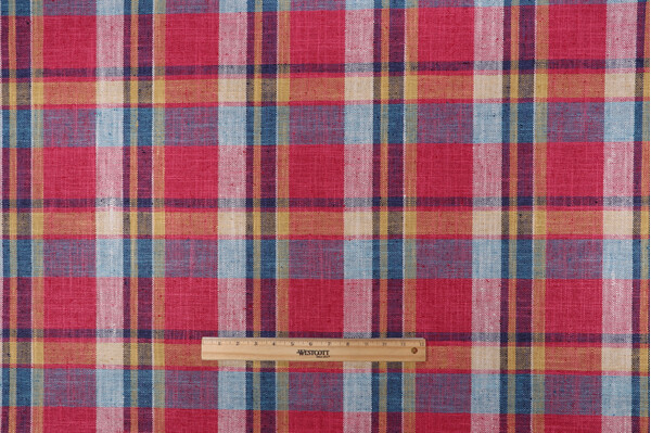 Click for P Kaufmann Glenfield Plaid Woven Upholstery Fabric in Mardi Gras  P Kaufmann Glenfield Plaid Woven Upholstery Fabric in Mardi Gras