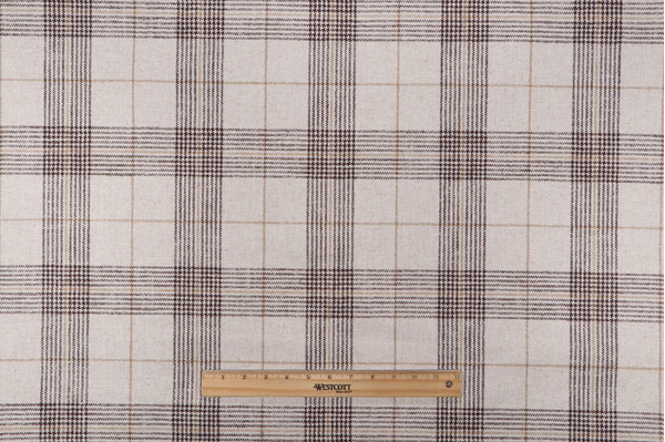 Sample of P Kaufmann Devonshire Woven Upholstery Fabric in Ganache 