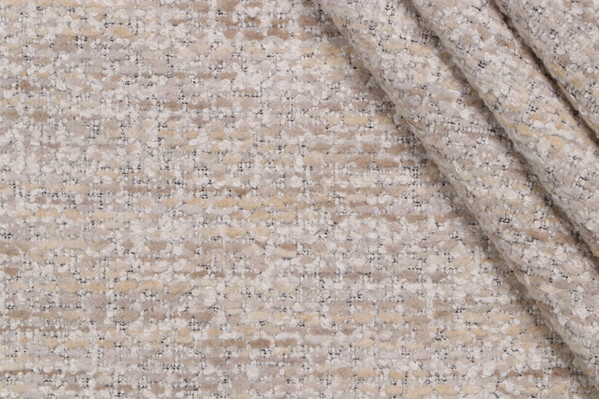 P Kaufmann Everett Woven Chenille Upholstery Fabric in Sand 