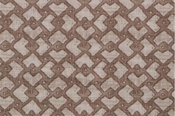 Magnolia Home Byers Printed Polyester Outdoor Fabric in Caramel 