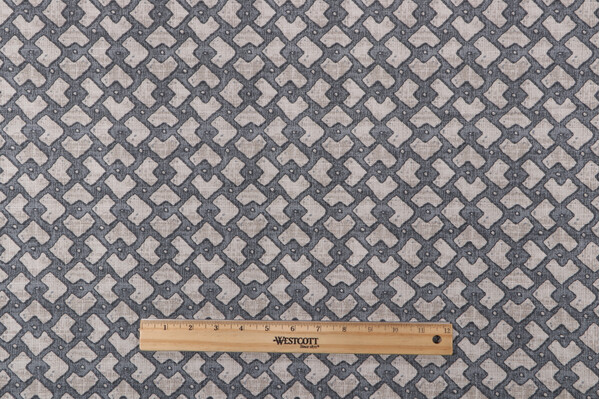 Magnolia Home Byers Printed Polyester Outdoor Fabric in Pebble 