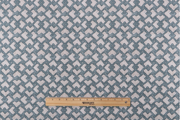 Magnolia Home Byers Printed Polyester Outdoor Fabric in Spa 