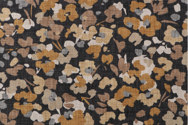 Magnolia Home Bixby Printed Cotton Drapery Fabric in Sunflower 
