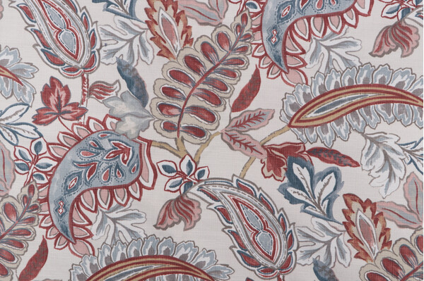 Magnolia Home Abigail Printed Polyester Outdoor Fabric in Parchment 