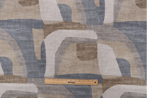 Magnolia Home Bravo Printed Polyester Outdoor Fabric in Pebble 