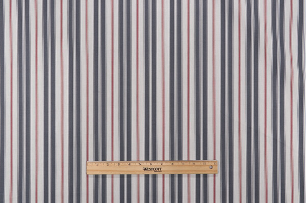 Magnolia Home Newbury Printed Cotton Drapery Fabric in Charcoal 