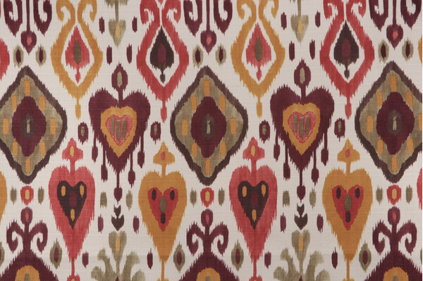 Taraji Printed Drapery Fabric in Lux 