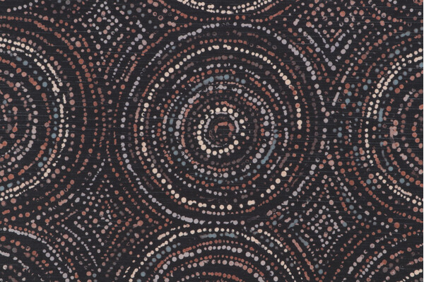 Sample of Acapulco Printed Velvet Decorator Fabric in Black/Multi 