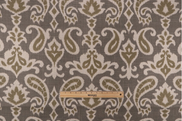 Click for Dorell Fabrics Enchanted Printed Linen Blend Drapery Fabric in Mineral  Dorell Fabrics Enchanted Printed Linen Blend Drapery Fabric in Mineral