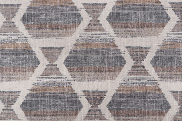 Harper Home Zara Printed Drapery Fabric in Cafe