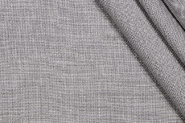 Melton Woven Decorator Fabric in Silver