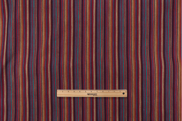 Stripe Woven Upholstery Fabric in Fiesta