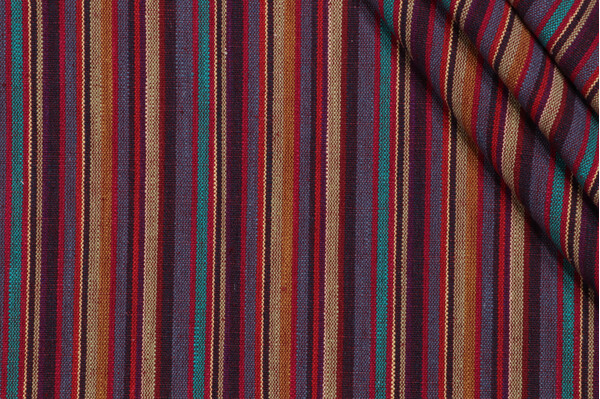 Stripe Woven Upholstery Fabric in Fiesta