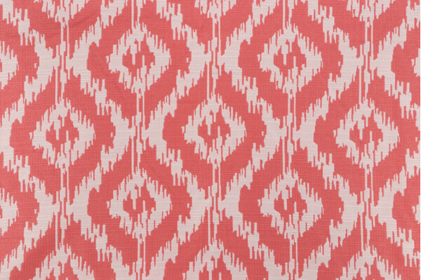 Click for 3.38 Yards Ikat Trellis Woven Upholstery Fabric in Coral Ikat Trellis Woven Upholstery Fabric in Coral