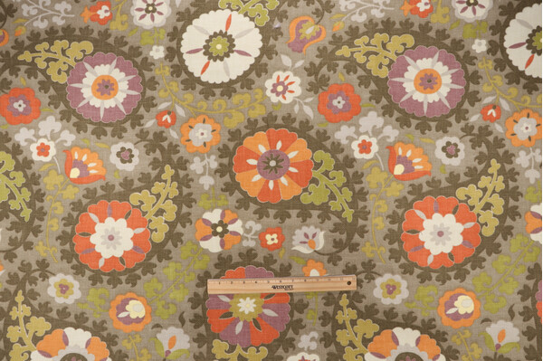 Richloom Paisley Printed Cotton Decorator Fabric in Olive