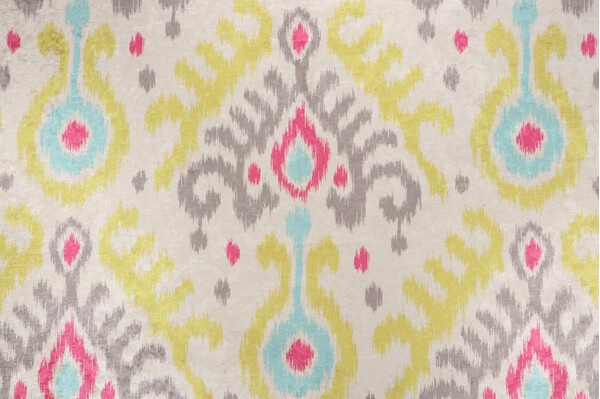 Click for 1.63 Yards P Kaufmann Ikat Printed Chenille Upholstery Fabric in Multi P Kaufmann Ikat Printed Chenille Upholstery Fabric in Multi