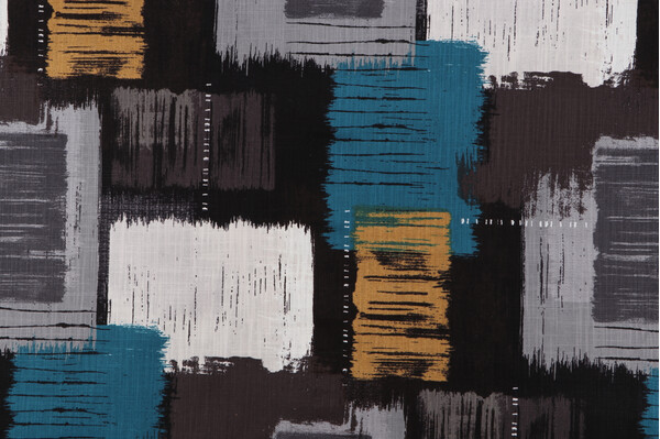 Covington Beyond Printed Cotton Drapery Fabric in 945-Gunmetal