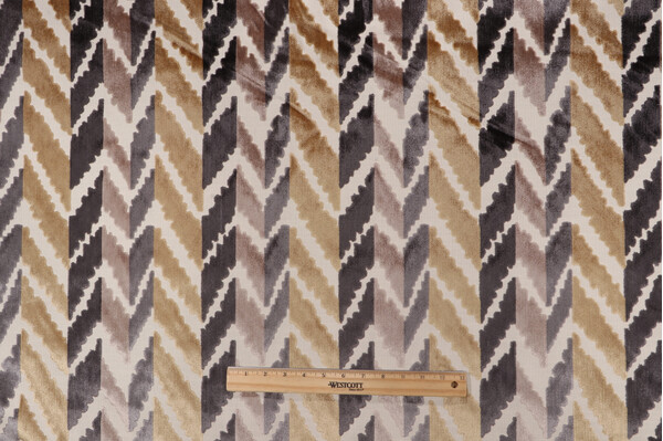 Hightide Velvet Upholstery Fabric in Neutral