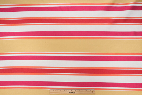 Stripe Woven Upholstery Fabric in Summer