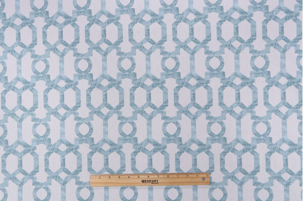Mill Creek Widegren Printed Cotton Drapery Fabric in Breeze