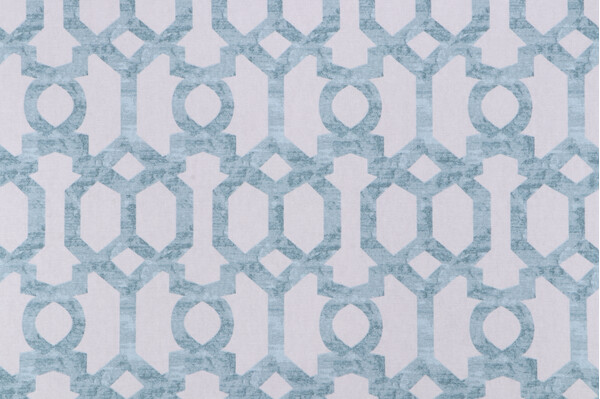 Mill Creek Widegren Printed Cotton Drapery Fabric in Breeze