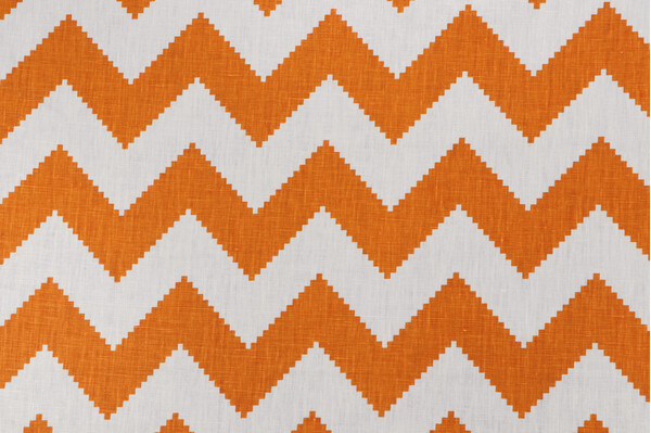 Jonathan Adler Limitless Printed Linen Drapery Fabric in Squash for Kravet CLOSEOUT