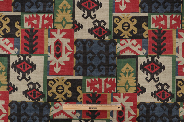 Richloom Southwest Printed Drapery Fabric in Primary