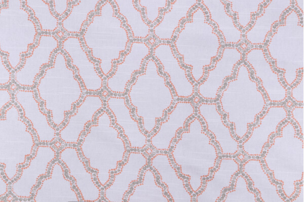 Lacefield Kai Printed Cotton Drapery Fabric in Apricot