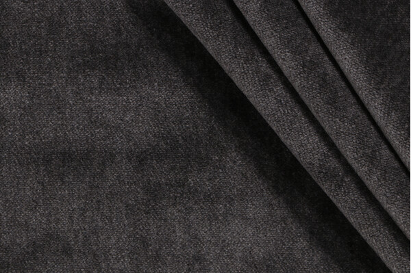 Scalamandre Bay Velvet Upholstery Fabric in Charcoal