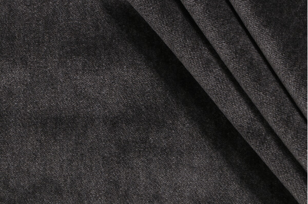 Scalamandre Bay Velvet Upholstery Fabric in Charcoal
