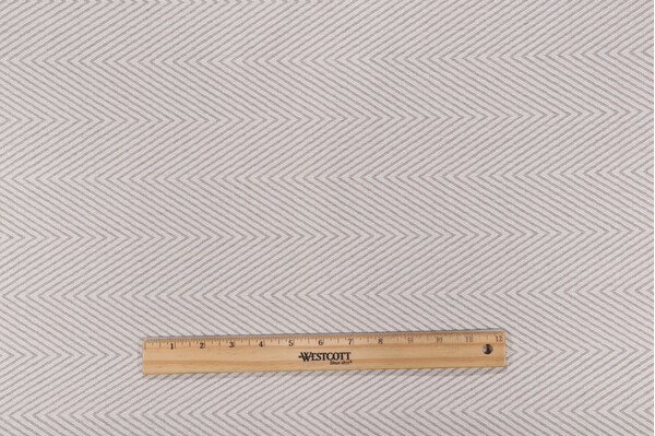 Scalamandre Chevron Woven Solution Dyed Acrylic Outdoor Fabric in Dove