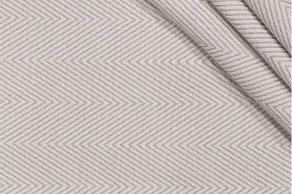 Scalamandre Chevron Woven Solution Dyed Acrylic Outdoor Fabric in Dove