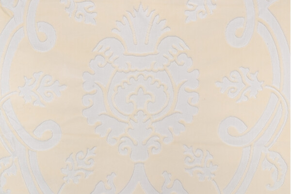 Fonthill Velours Savoie Velvet Upholstery Fabric in Cream