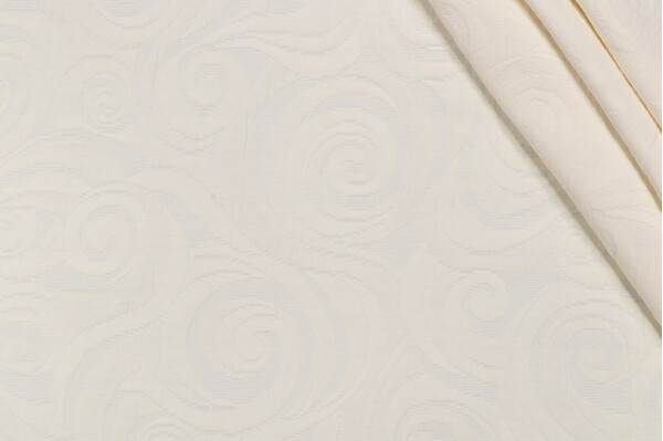 Scroll Matelasse Upholstery Fabric in Natural