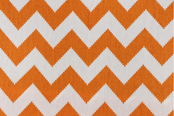 Jonathan Adler Limitless Printed Linen Drapery Fabric in Squash for Kravet CLOSEOUT