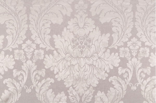 Terrazo Damask Decorator Fabric in Platinum