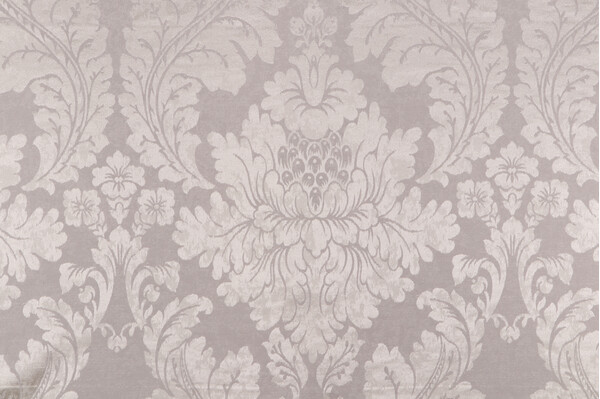 Terrazo Damask Decorator Fabric in Platinum
