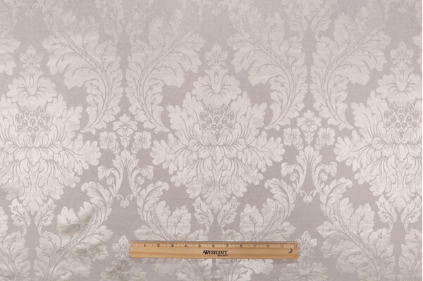 Terrazo Damask Decorator Fabric in Platinum