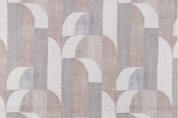 Bijoux Printed Drapery Fabric in Moonbeam