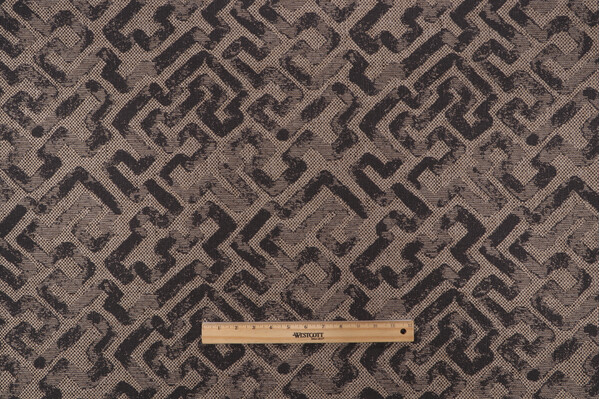 1 Yard Richloom Elody Woven Upholstery Fabric in Carbon