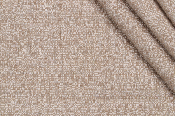 Crypton Naima High Performance Woven Chenille Upholstery Fabric in Flax