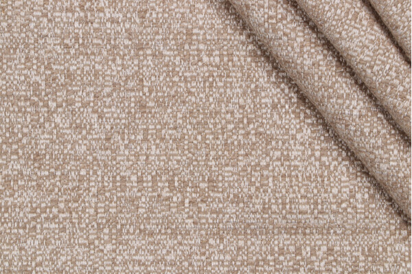 3.38 Yard Crypton Naima High Performance Woven Chenille Upholstery Fabric in Flax