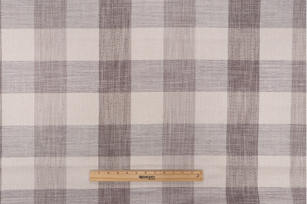 Click for 1.13 Yards Check Woven Upholstery Fabric in Greystone Check Woven Upholstery Fabric in Greystone