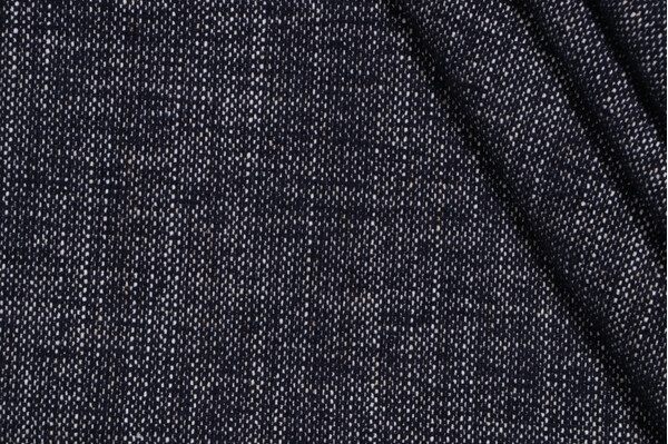 1 Yard Crypton High Performance Woven Chenille Upholstery Fabric in Midnight Blue