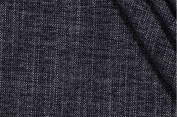 1 Yard Crypton High Performance Woven Chenille Upholstery Fabric in Midnight Blue