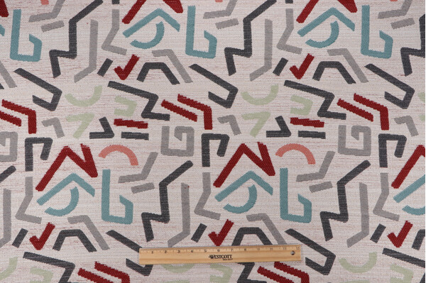 Ladera Woven Chenille Upholstery Fabric in Confetti 