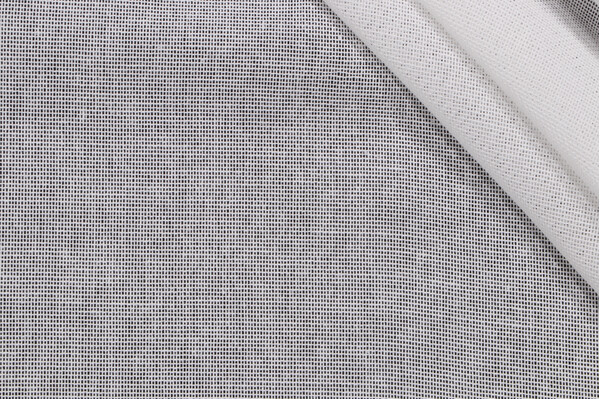 Sample of Weiss Woven Sheer Drapery Fabric in White 