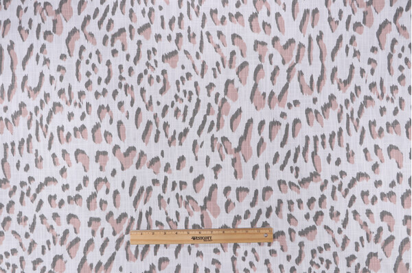 Premier Prints Lawson Printed Cotton Drapery Fabric in Blush 