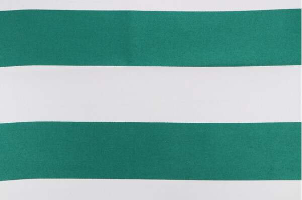 Sunbrella Cabana Stripe Woven Solution Dyed Acrylic Outdoor Fabric in Emerald