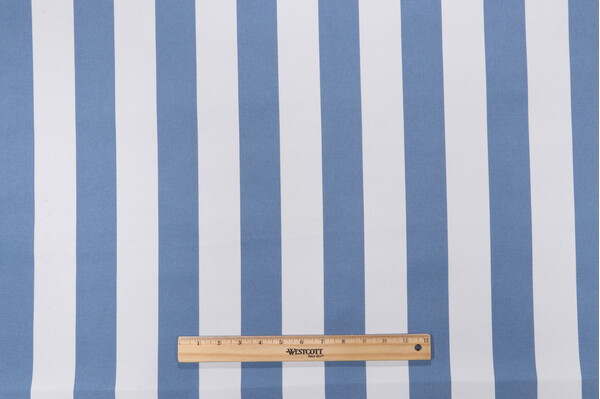 Click for 3 Yards Bryant Fabrics Awning Stripe Large Printed Polyester Outdoor Fabric in Denim Bryant Fabrics Awning Stripe Large Printed Polyester Outdoor Fabric in Denim